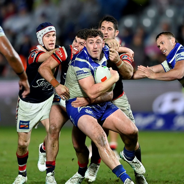 Roosters kick past Canterbury in soggy conditions