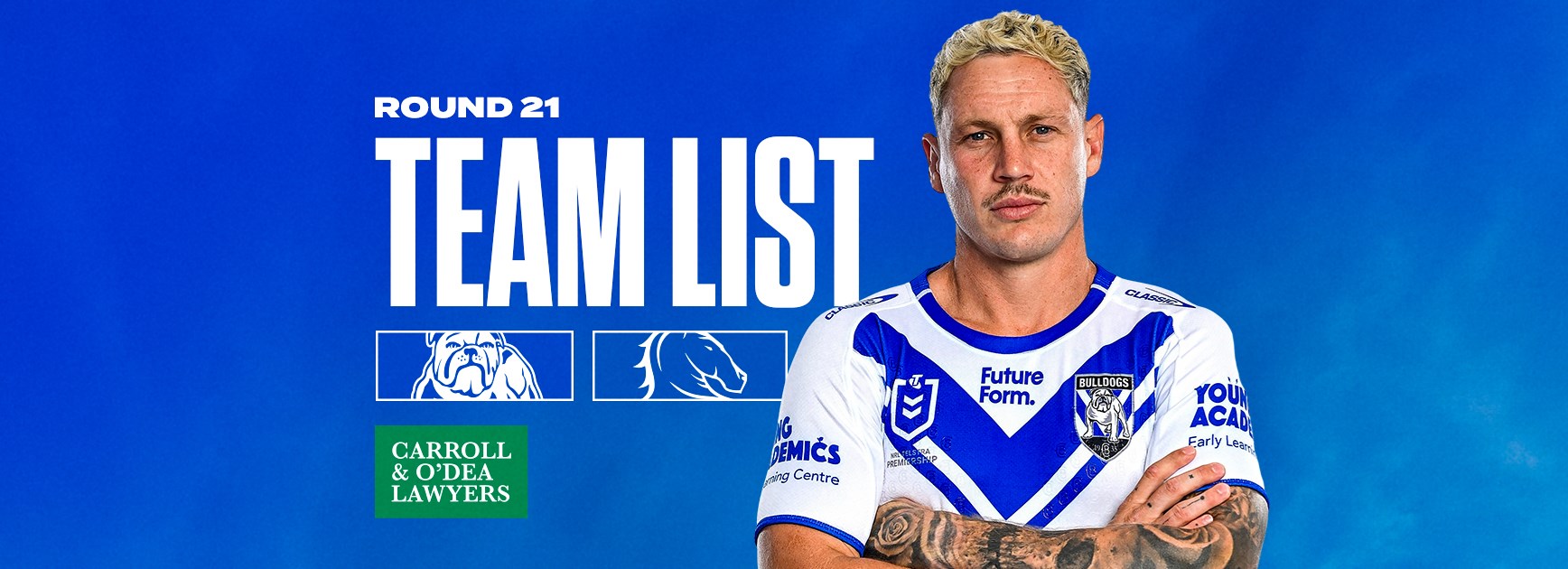 Round 21 Team News: Bulldogs to face Broncos