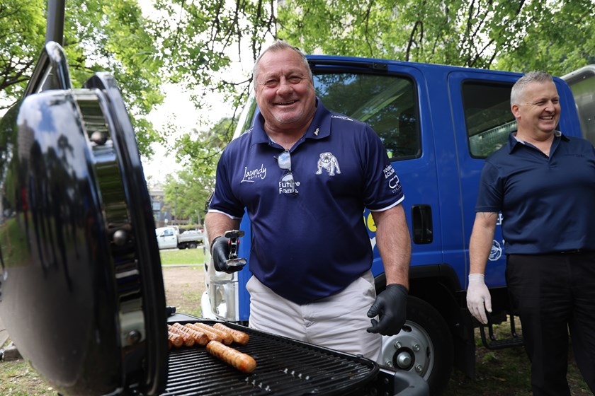 Bulldogs great Terry Lamb at the launch of the new Vinnies Van on R U OK? Day for people experiencing disadvantage in the inner city of Sydney.